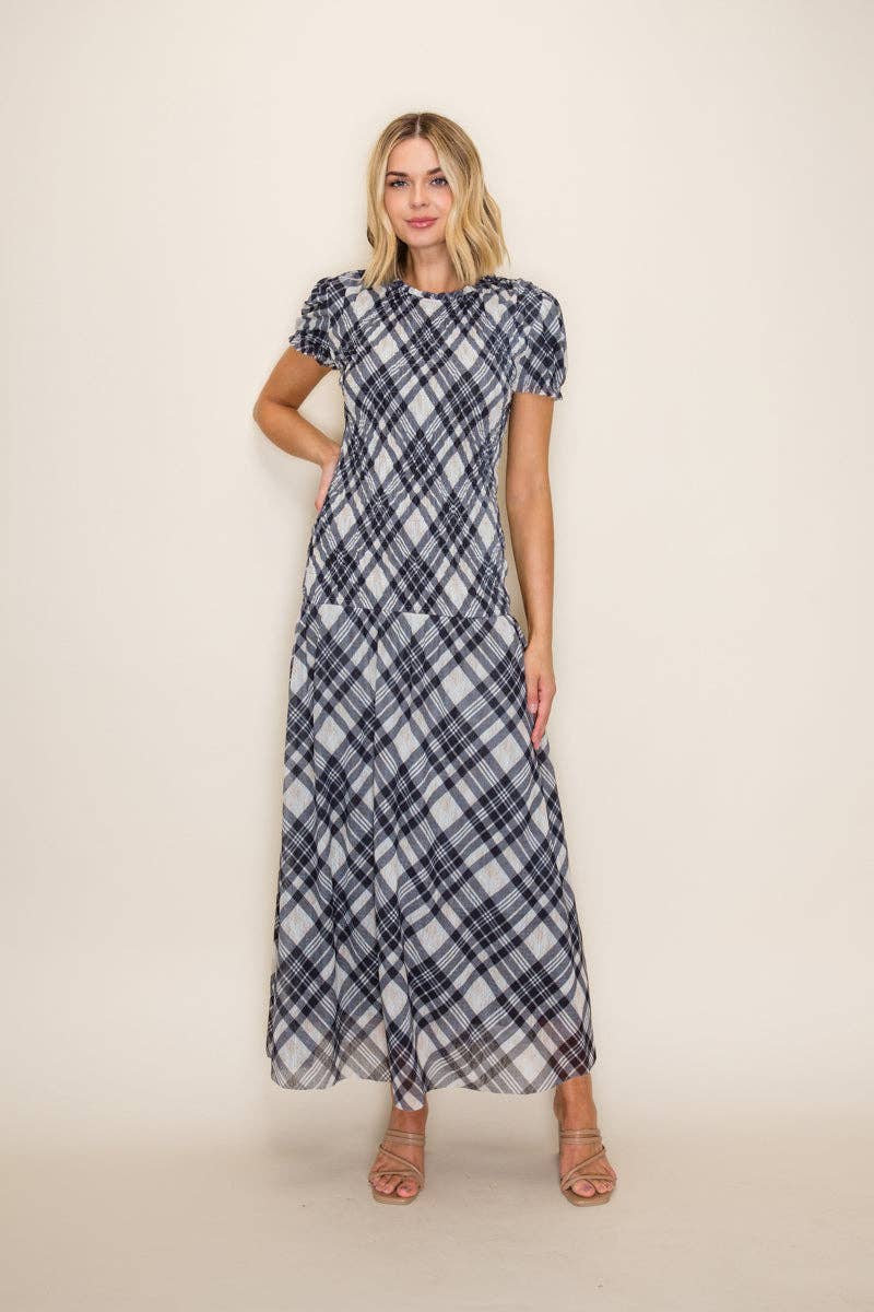 Smocked Bodycon Maxi Dress
