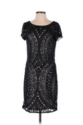 Adrianna Papell Black Beaded Coctail Dress