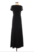 Adrianna Papell Black Embellished Maxi Dress