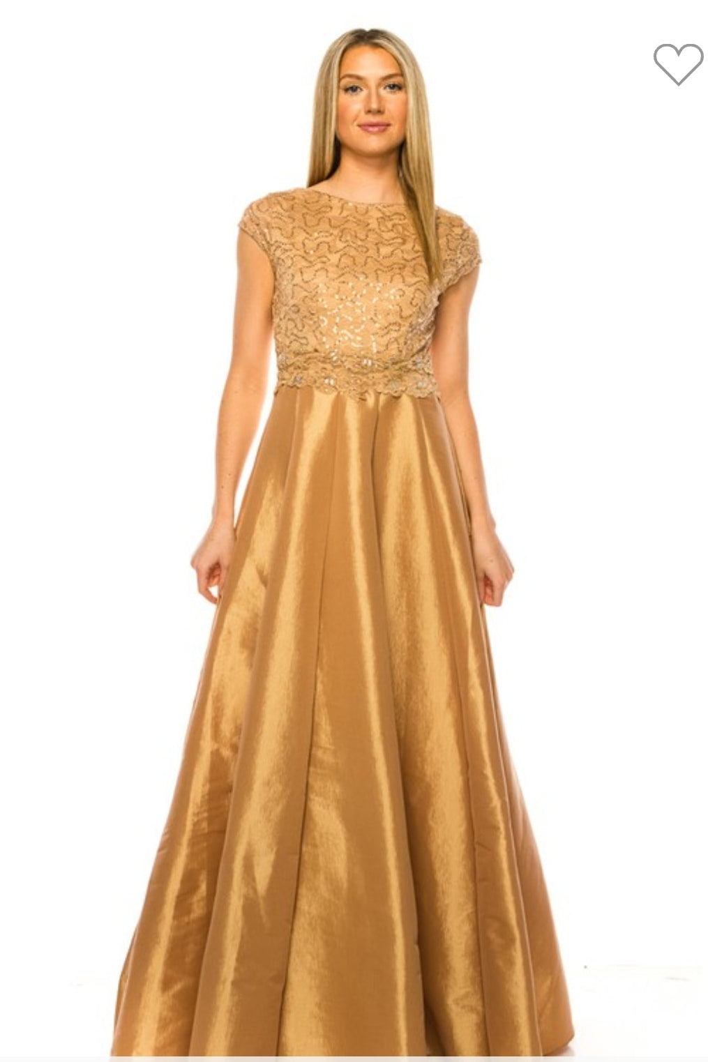 Lace Sequin A-line Dress