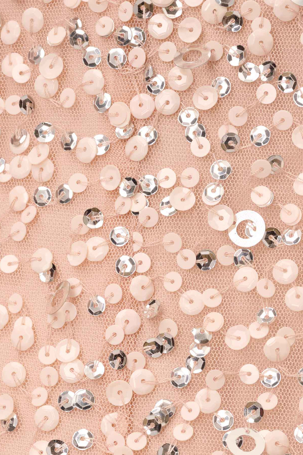 Scoop Back Sequin Gown