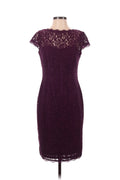 Adrianna Papell Purple Lace Dress