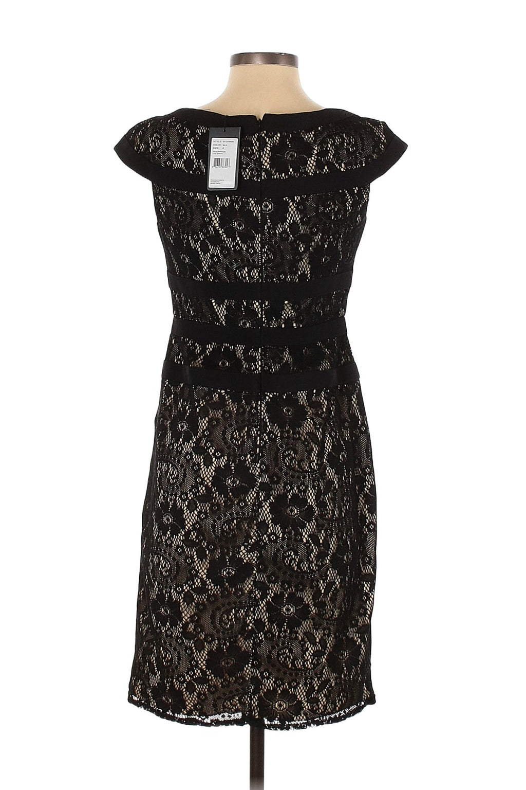 Adrianna Papell Black Lace Coctail Dress