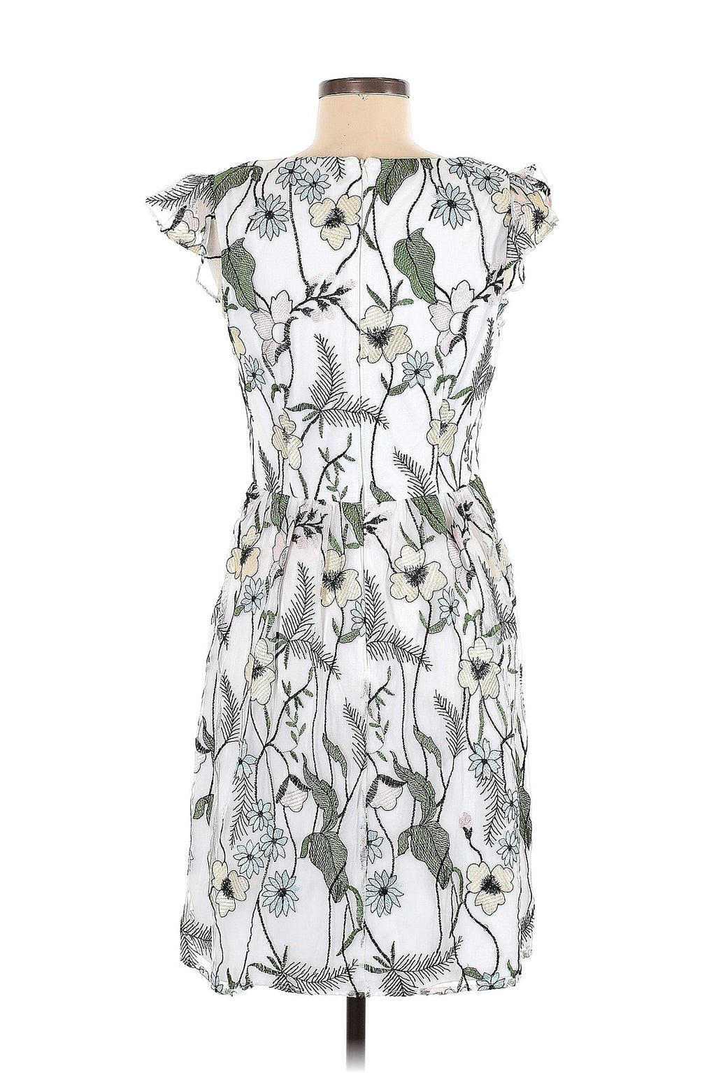 Adrianna Papell Floral Embroidered Dress