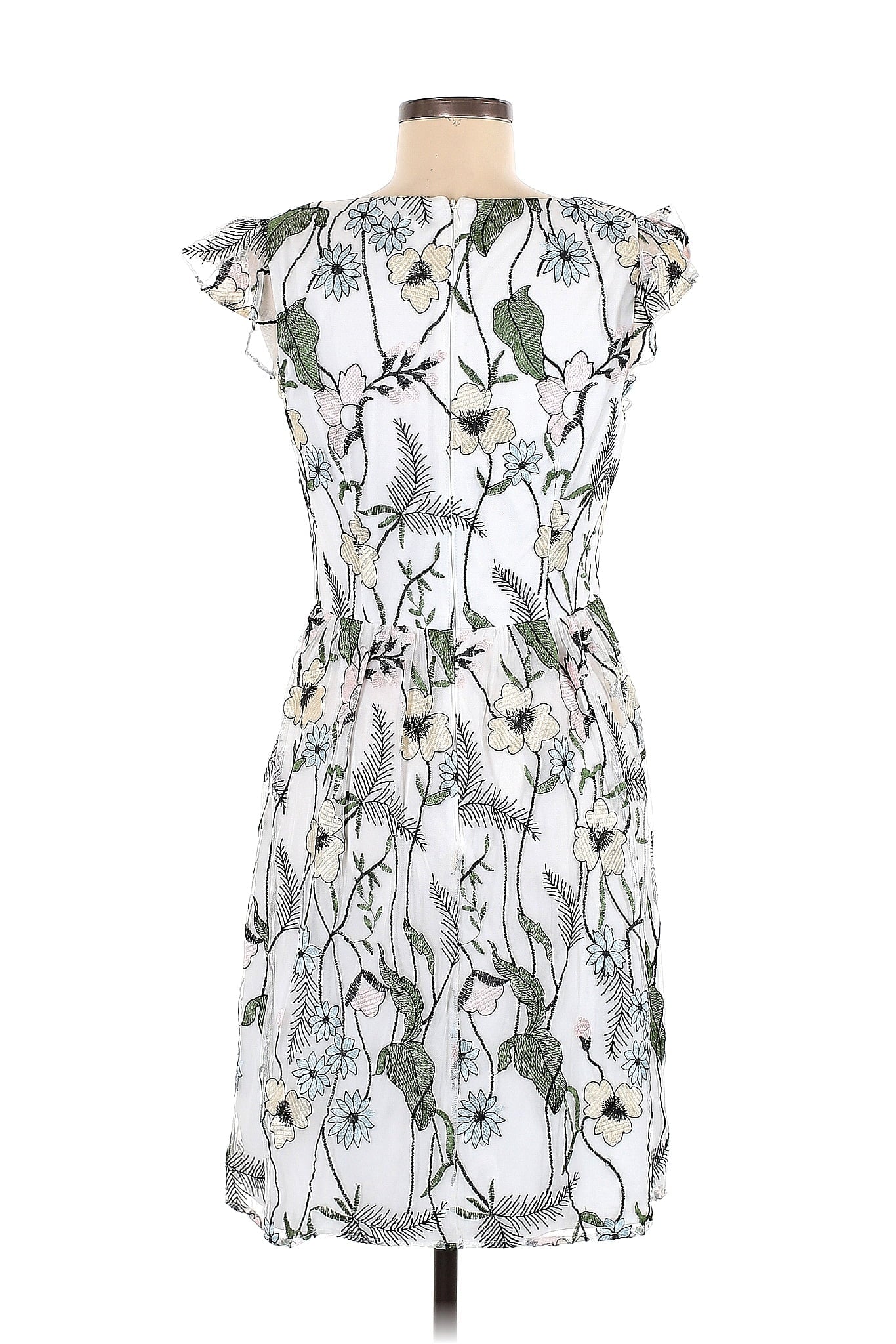 Adrianna Papell Floral Embroidered Dress