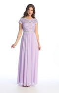Lace Bodice Floor Length Gown
