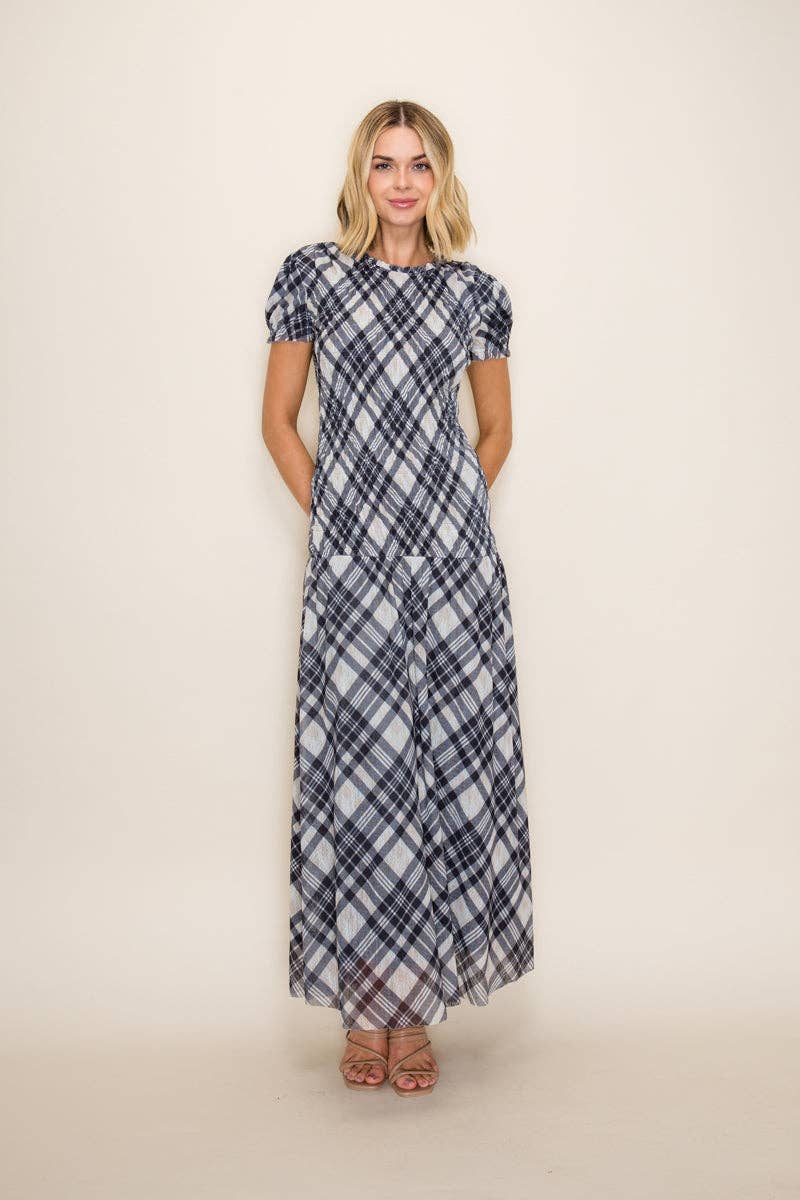 Smocked Bodycon Maxi Dress