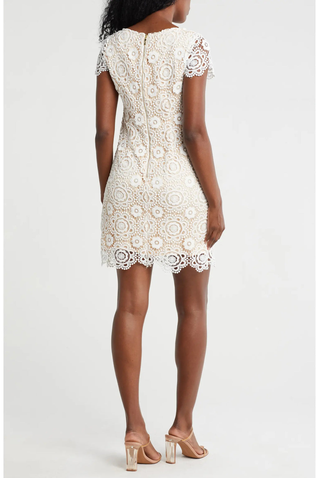 Scalloped Lace Bodycon Dress