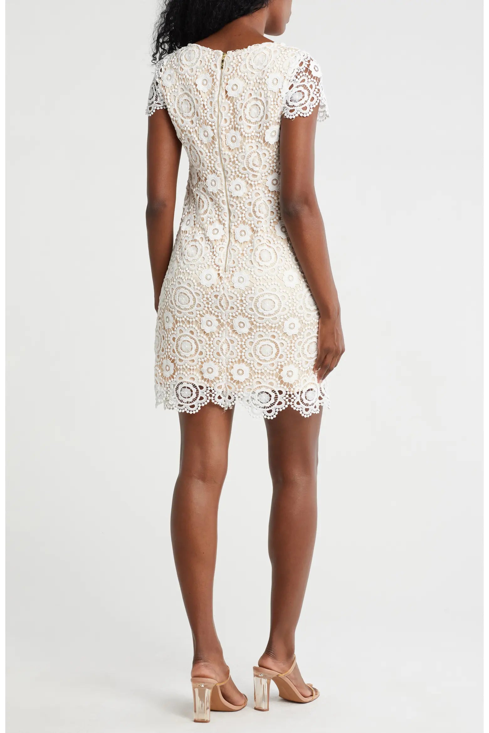 Scalloped Lace Bodycon Dress