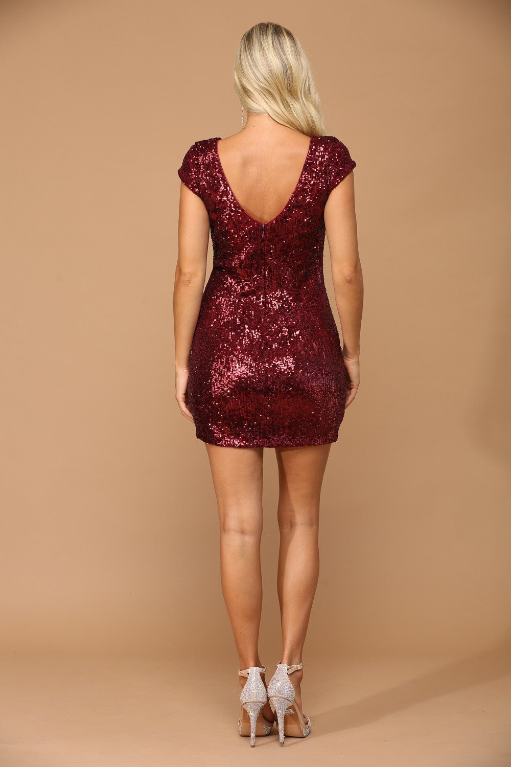Stretch Sequin Mini Dress