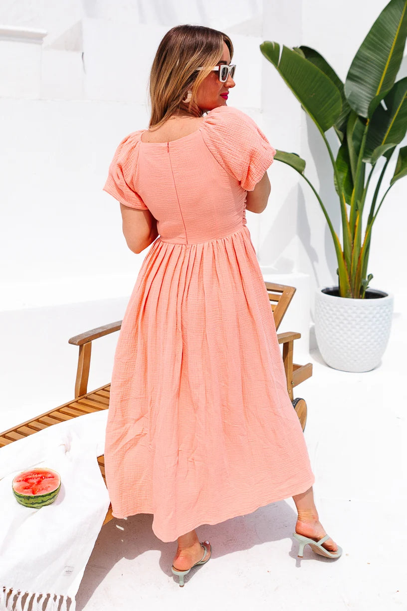 Ivy City Sawyer Coral Dress