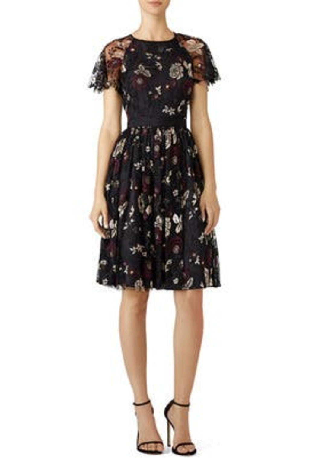Slate & Willow Floral Embroidered Dress